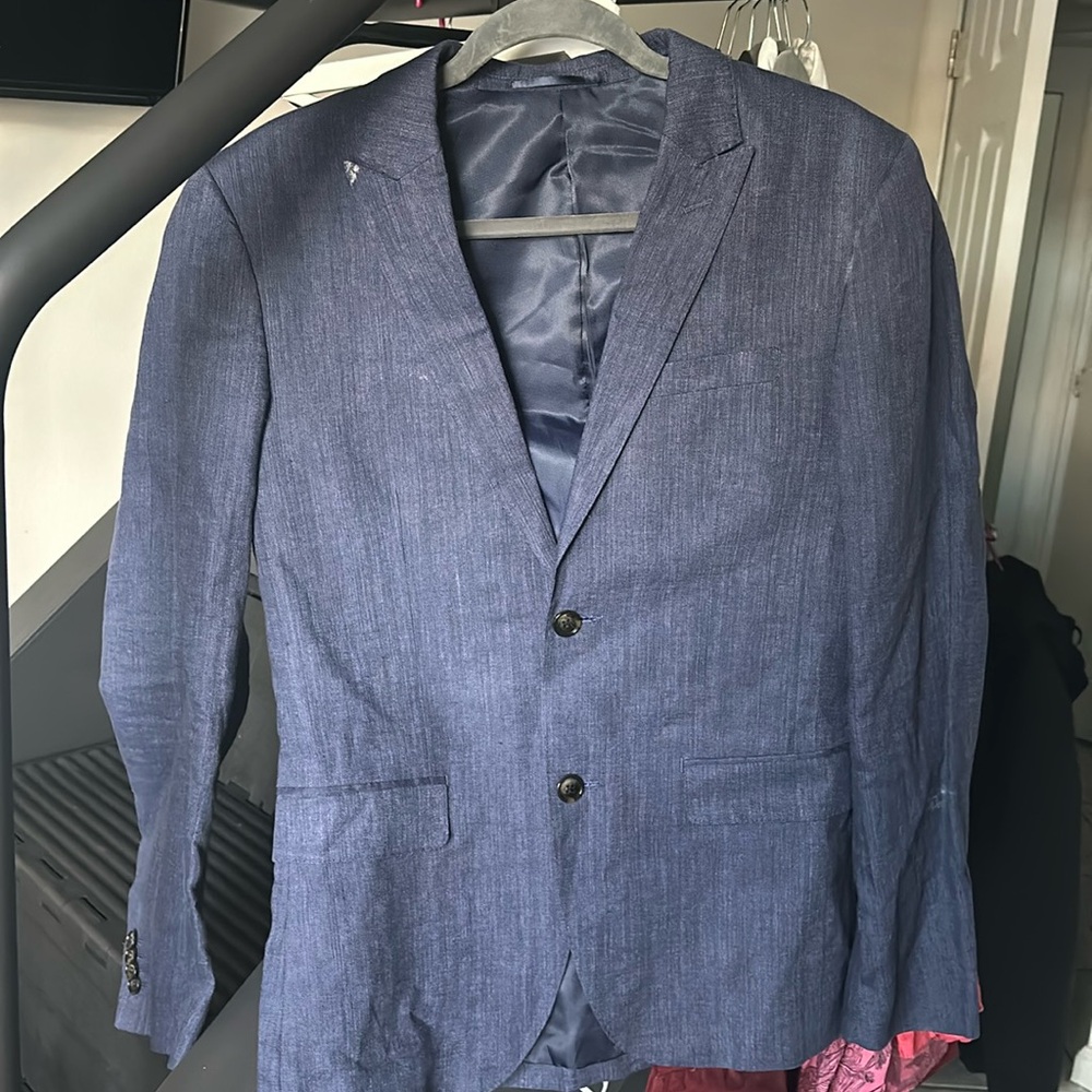 Mens Small Blue Dress Blazer
